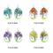 John Bead 25mm x 35mm Dried Flower Assorted Pendants